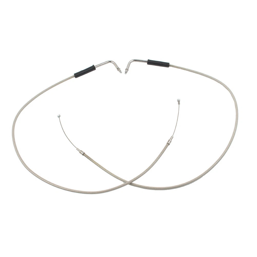 Stainless Steel Throttle Cable for Harley Sportster XL1200, 883, Dyna, Road King