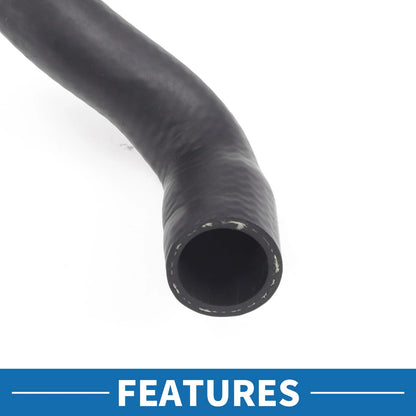 Engine Radiator Hose 4.4L for BMW 550i Rubber Black 1Pc (2011-2013)