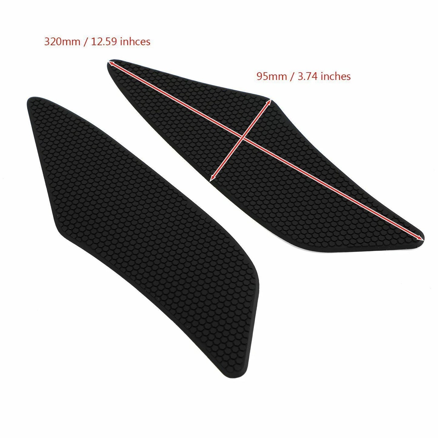 2 x Knee Pads Stickers Tank Side Protectors for Yamaha YZF-R6 (2017-2020)