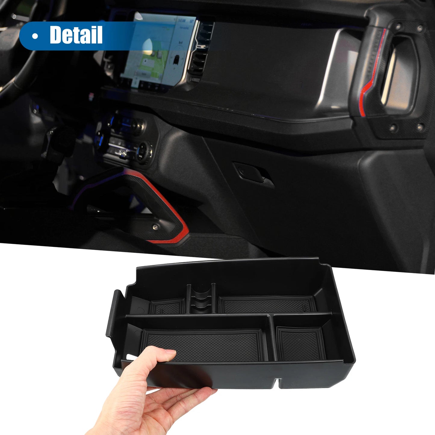 2 x Dashboard Organizer Insert Tray for Ford Bronco Sport (2021-2023)