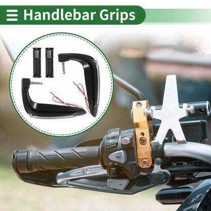 Hand Grips Cover Kit Handlebar Side Checkered for Motorcycle