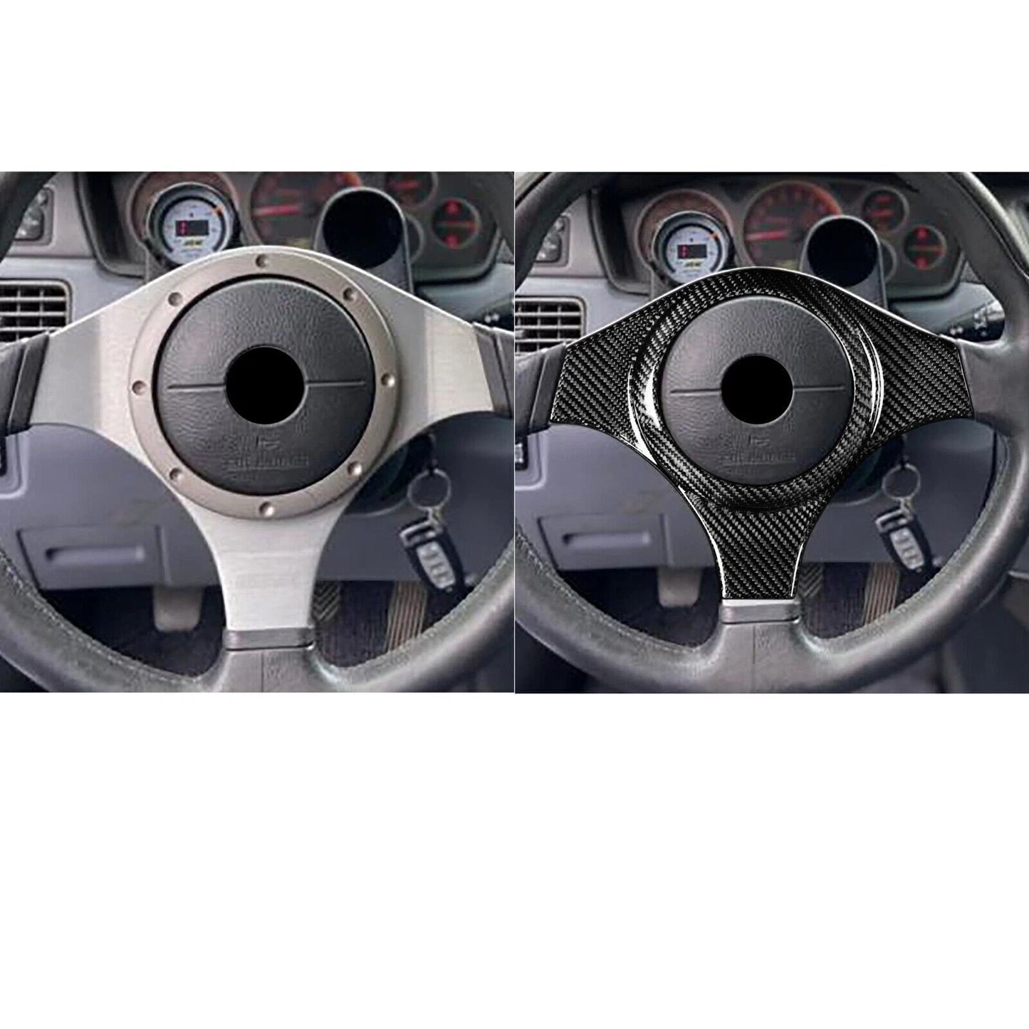 Steering Wheel Cover Trim 1pc for Mitsubishi EVO 7-9 (2001-2007)
