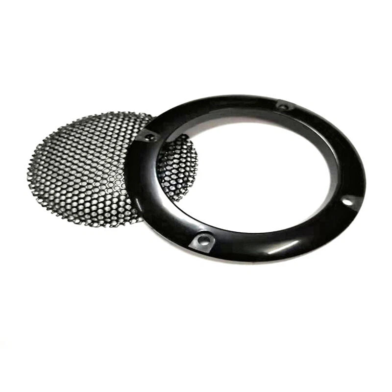 2pcs 2 inch Audio Speaker Cover Mask Frame Grille Black