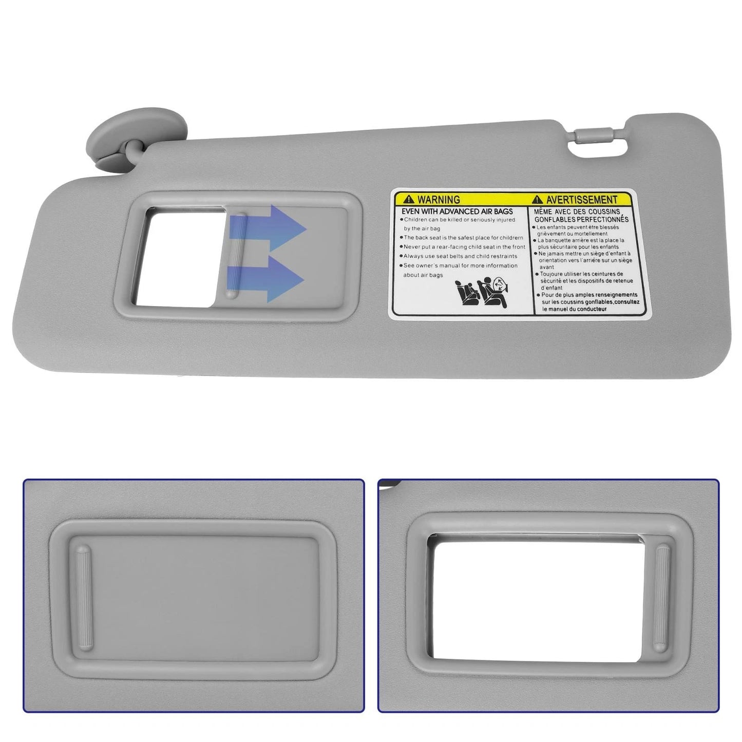Left Sun Visor w/ Light for Toyota Highlander (2008-2013)