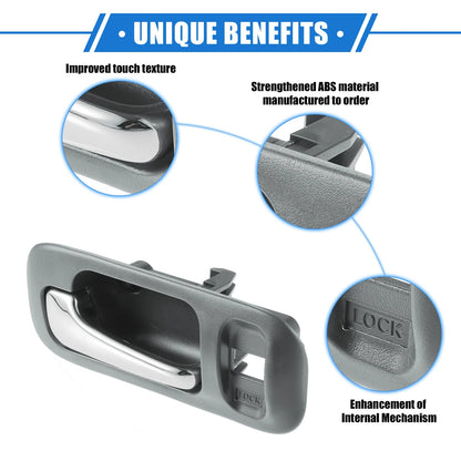 Interior Door Handle for Honda CR-V, Odyssey (1997-2001) Gray