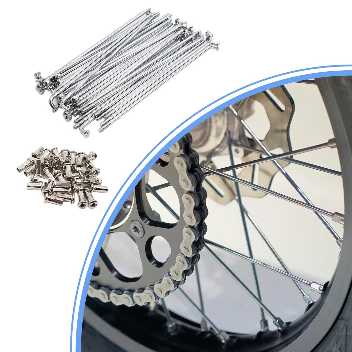 Wheel Spokes / 36pcs 4mm Dia 170mm Length / for Motorcycle