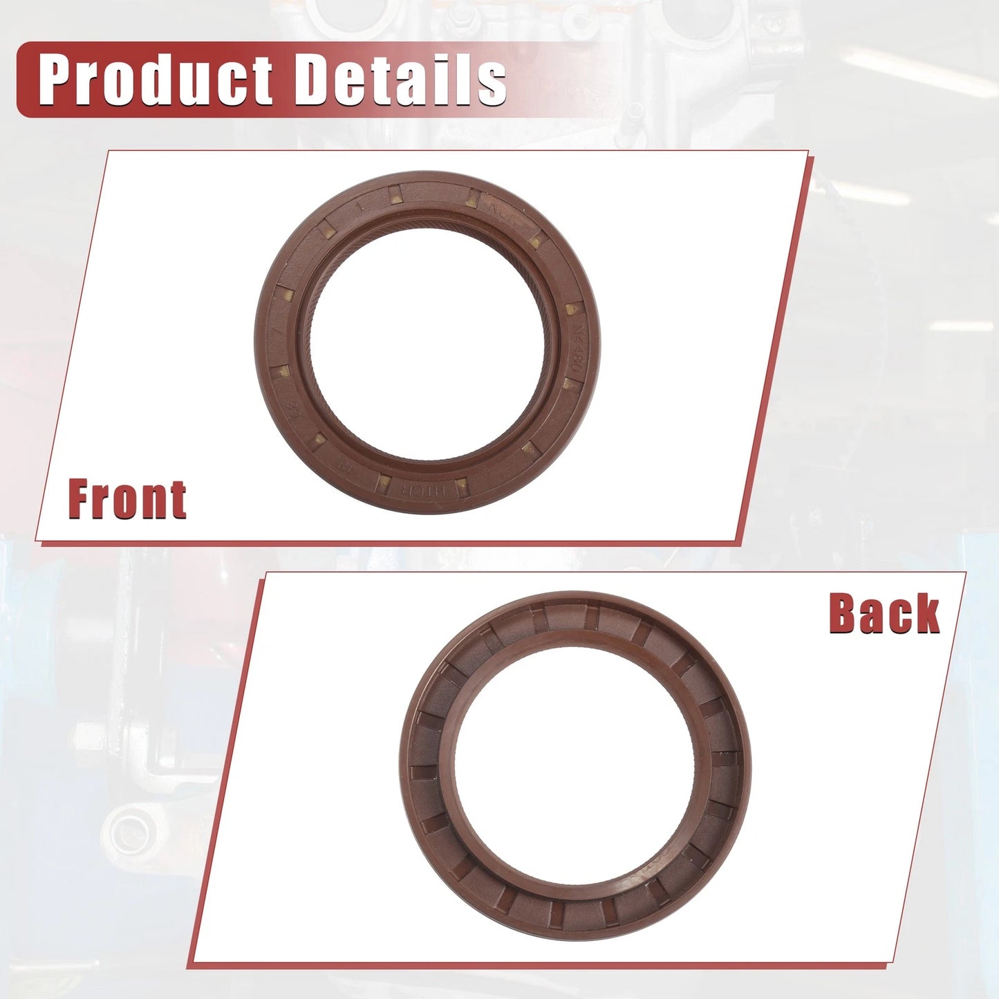 2 x Engine Crankshaft Oil Seals for Toyota Tacoma (2005-2015)