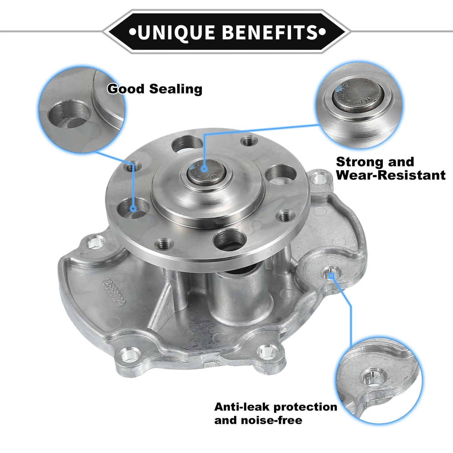Water Pump for Chevrolet Impala with Gasket Kit