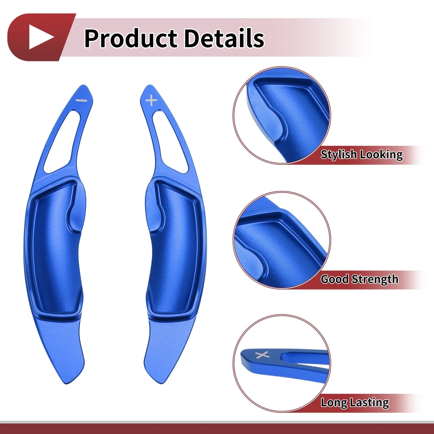 Blue Aluminum Alloy Steering Wheel Paddles for Subaru Forester (2012-2025)