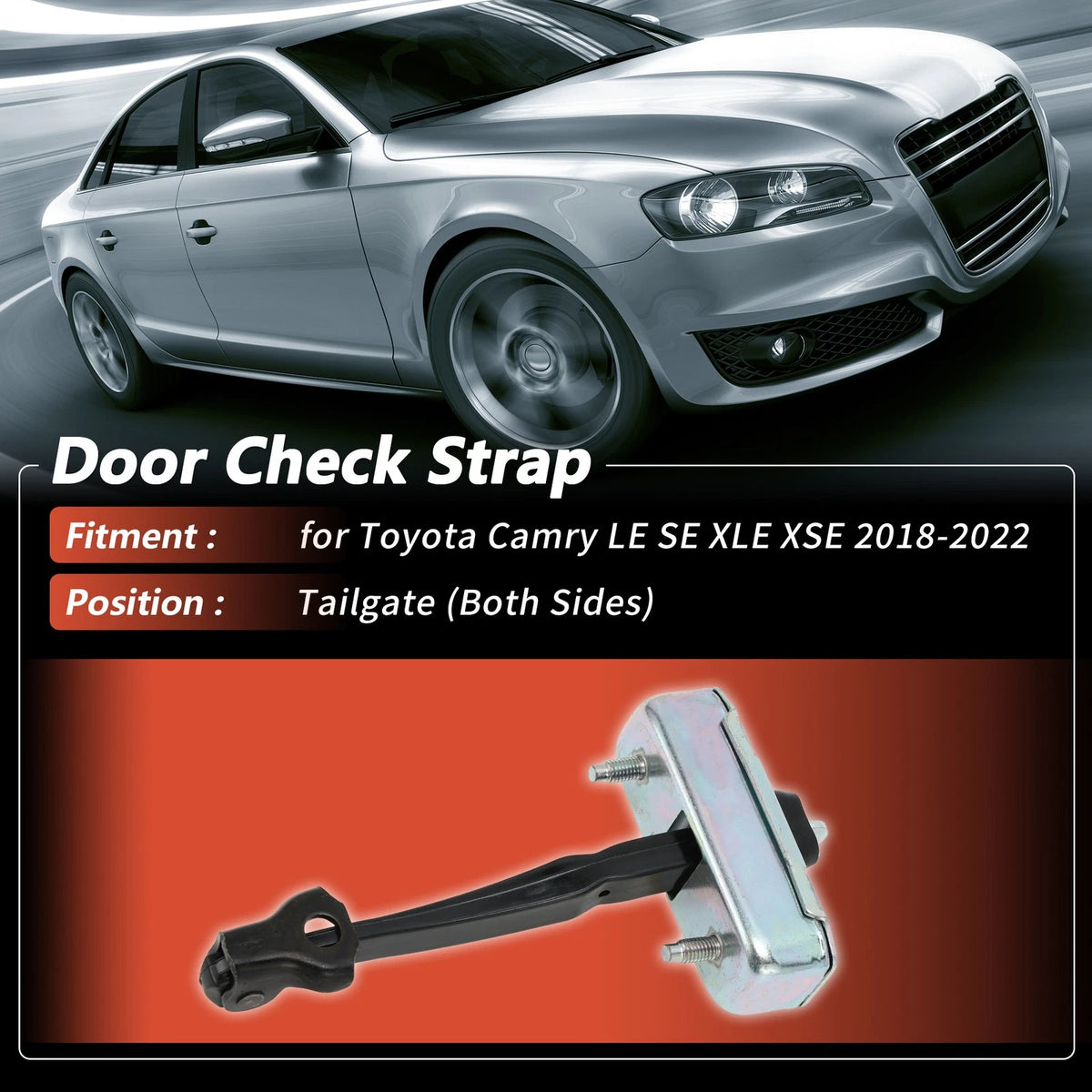 Tailgate Door Check Strap for Toyota Camry LE SE XLE XSE (2018-2022) 1Pc