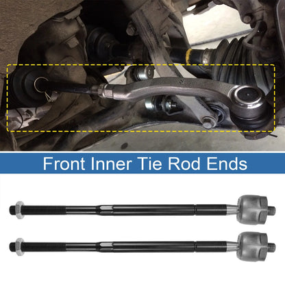4 x Front Inner Tie Rod Ends for Mitsubishi Outlander (2007-2017)