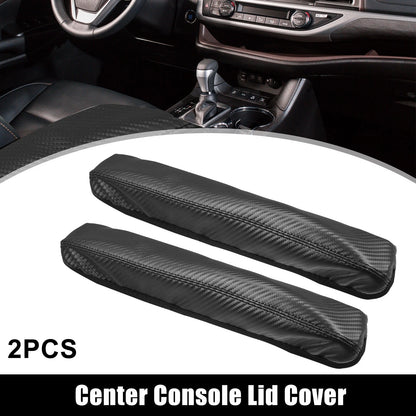 2 x Car Center Console Armrest Lid Covers for Toyota Sienna (2021-2022) Black