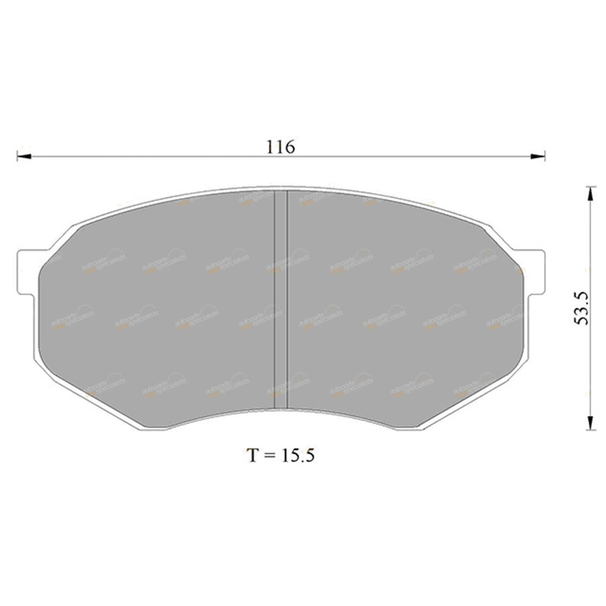 Front Disc Brake Pad Set for Toyota Cressida MX83 (1988–1993)