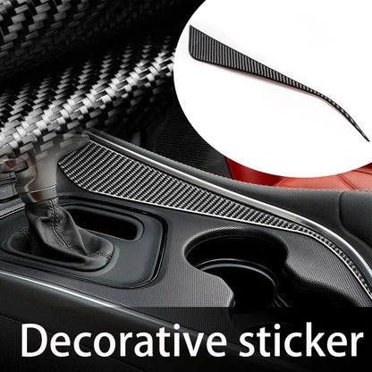 Carbon Fiber Interior Gear Shift Side Cover Trim for Dodge Challenger (2015-2020)