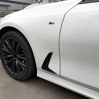 Gloss Black Add-On Side Fender Vent Duct Trims for BMW 3-Series G20 G21