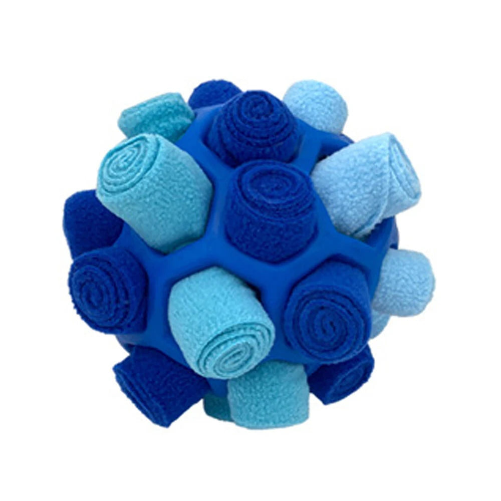 Interactive Dog Puzzle Toy - Food Training Ball with Hidden Hole