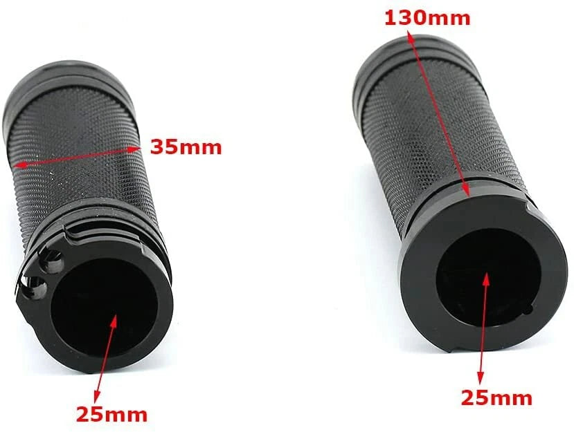 CNC 1" (25mm) Handlebar Grips for Harley Touring, Sportster, Dyna