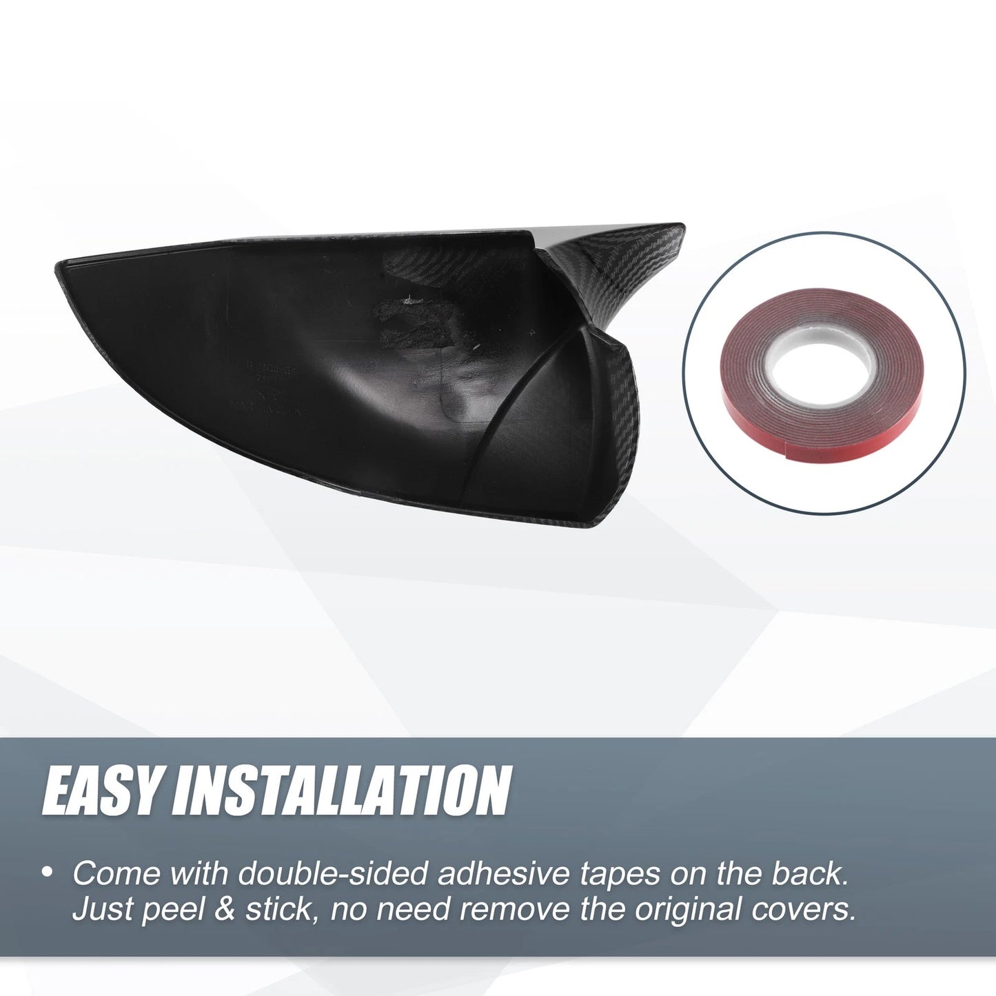 Rearview Mirror Cover Overlay Carbon Fiber for Hyundai Elantra (2017-2023)