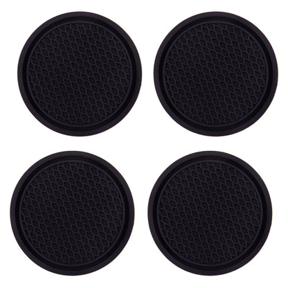 4PC Anti-Slip Car Cup Holder Coaster Mats for Universal Fit Accessories