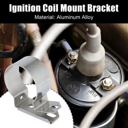 Ignition Coil Mount Bracket for Ford Mustang F150 260 289 Silver Tone