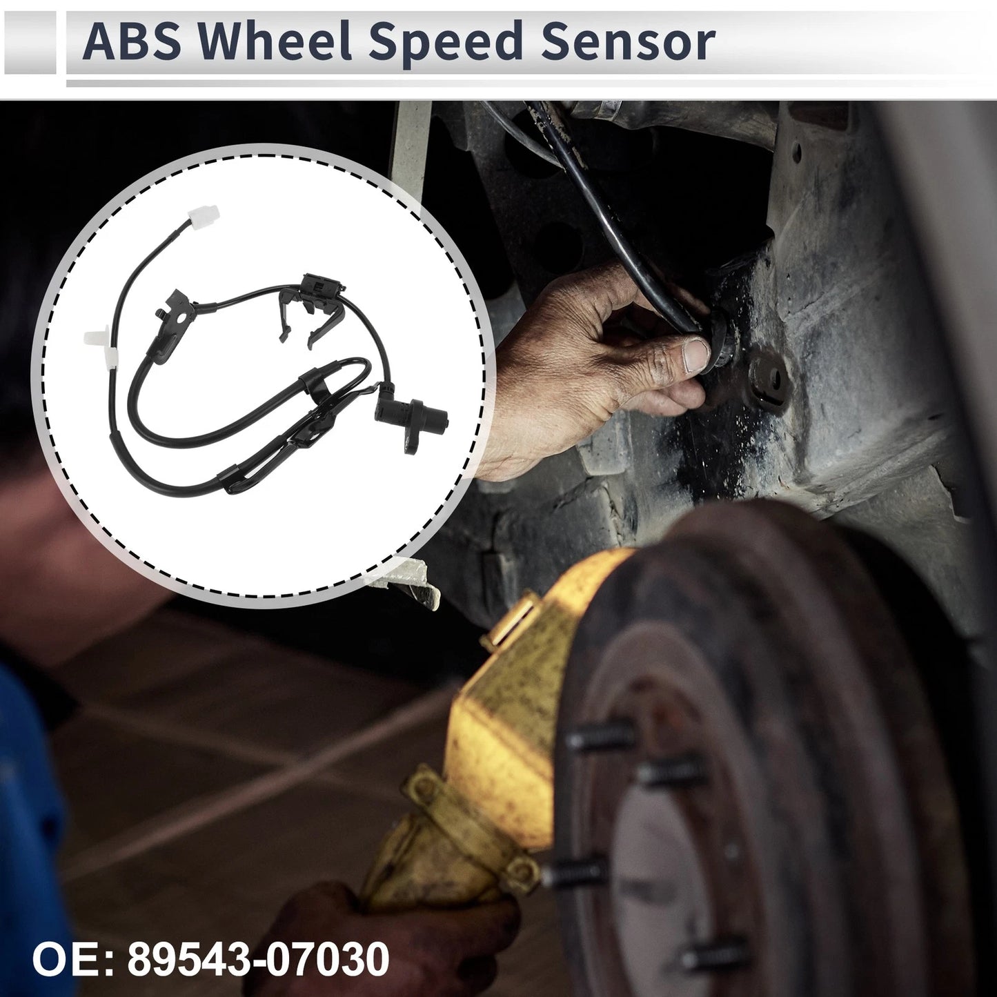ABS Wheel Speed Sensor 1 Pc Front Left for Toyota Camry (2007–2011)
