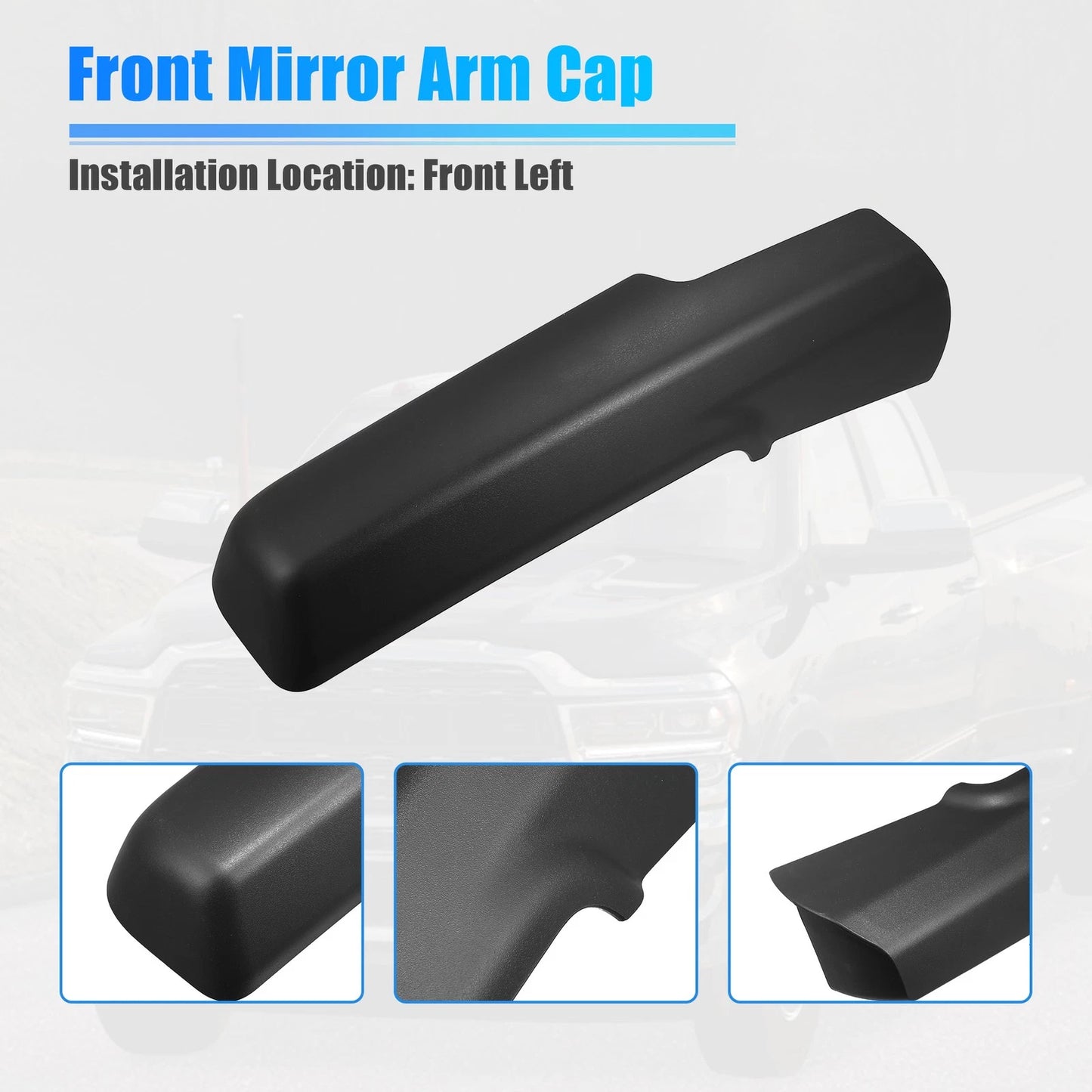 Front Left Arm Cover - Trailer Tow Mirror for Dodge Ram 1500/2500/3500
