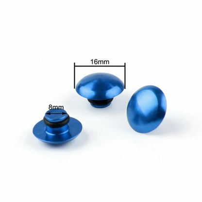 10 x M10 Blue Protective Caps for Motorcycle B7