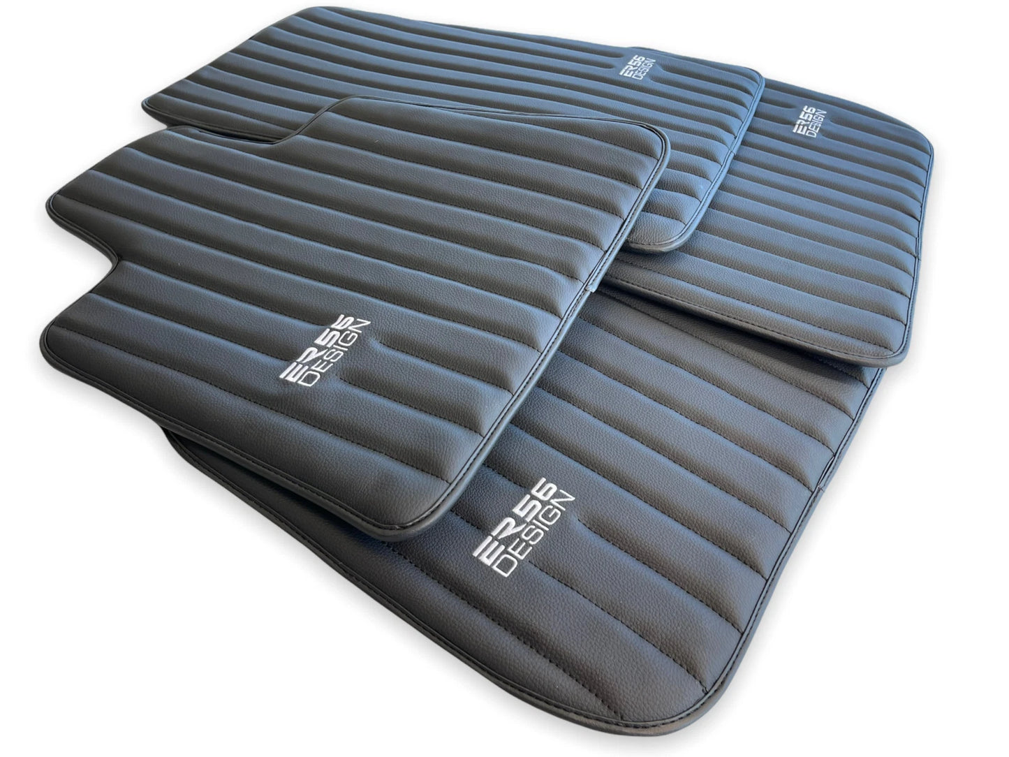 Tailored Floor Mats for All BMW Models with Leather ER56 Design (1990-2022)