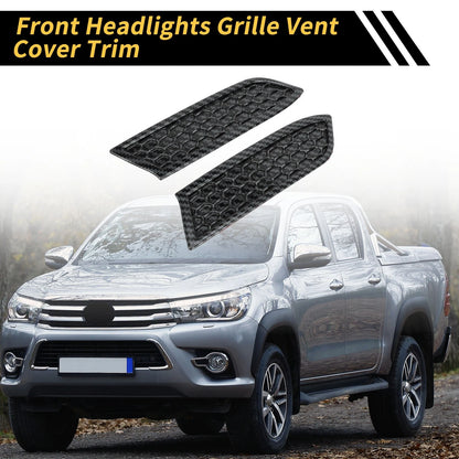 Carbon Fiber Pattern Headlights Grille Vent Cover for Toyota Tacoma (16–23)