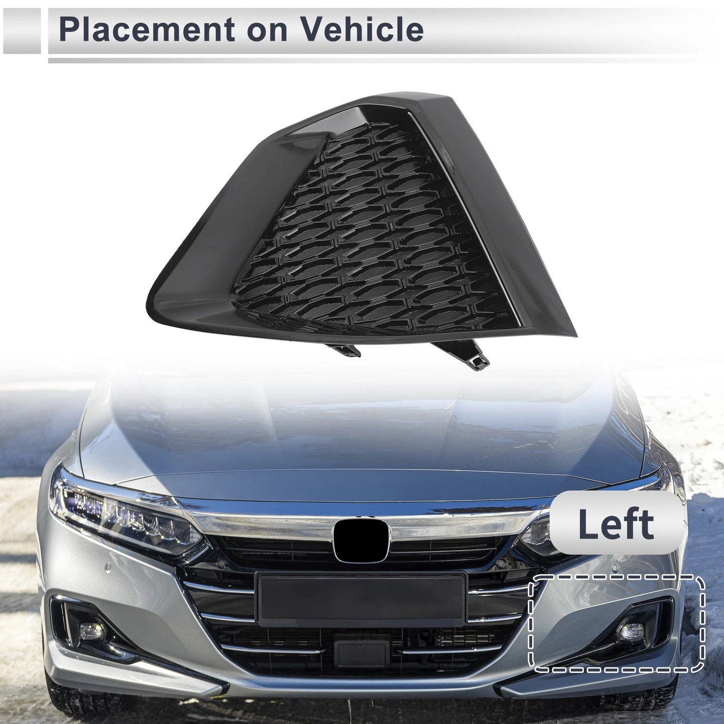 Front Left Fog Light Grill for Nissan Maxima (2019-2022)