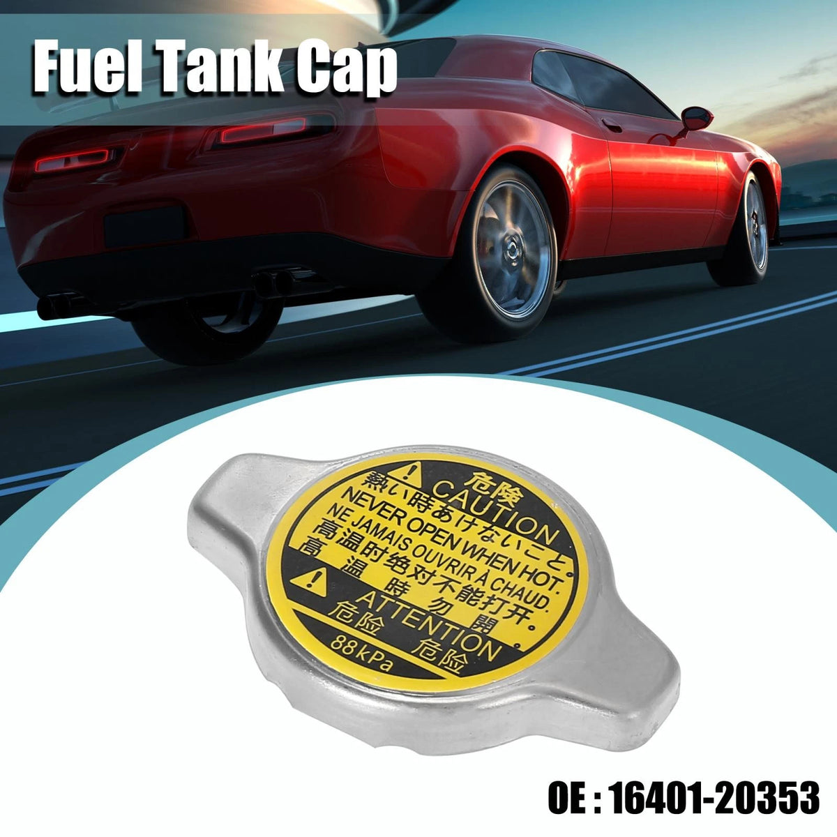 Radiator Coolant Recovery Cap for Toyota Corolla, Lexus GS300 (2003-2008)