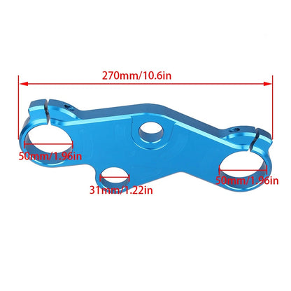 Black Triple Tree Front End Upper Top Clamp for SUZUKI GSXR 600 1000 (01-02)