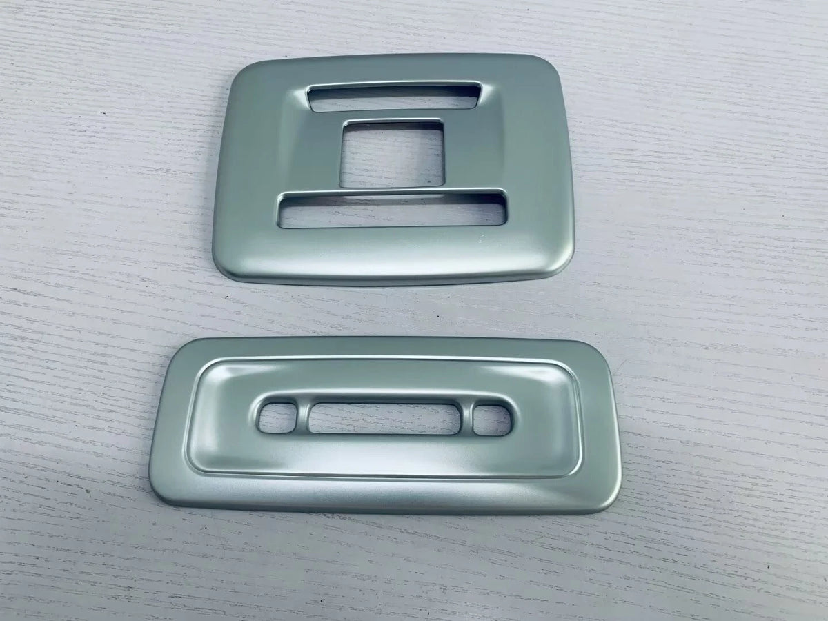 ABS Matte Front & Rear Reading Light Lid Cover Trim for 2023-2024 Toyota Prius Set