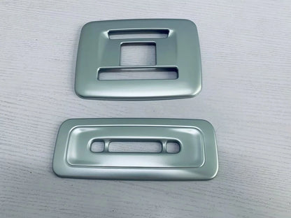ABS Matte Front & Rear Reading Light Lid Cover Trim for 2023-2024 Toyota Prius Set