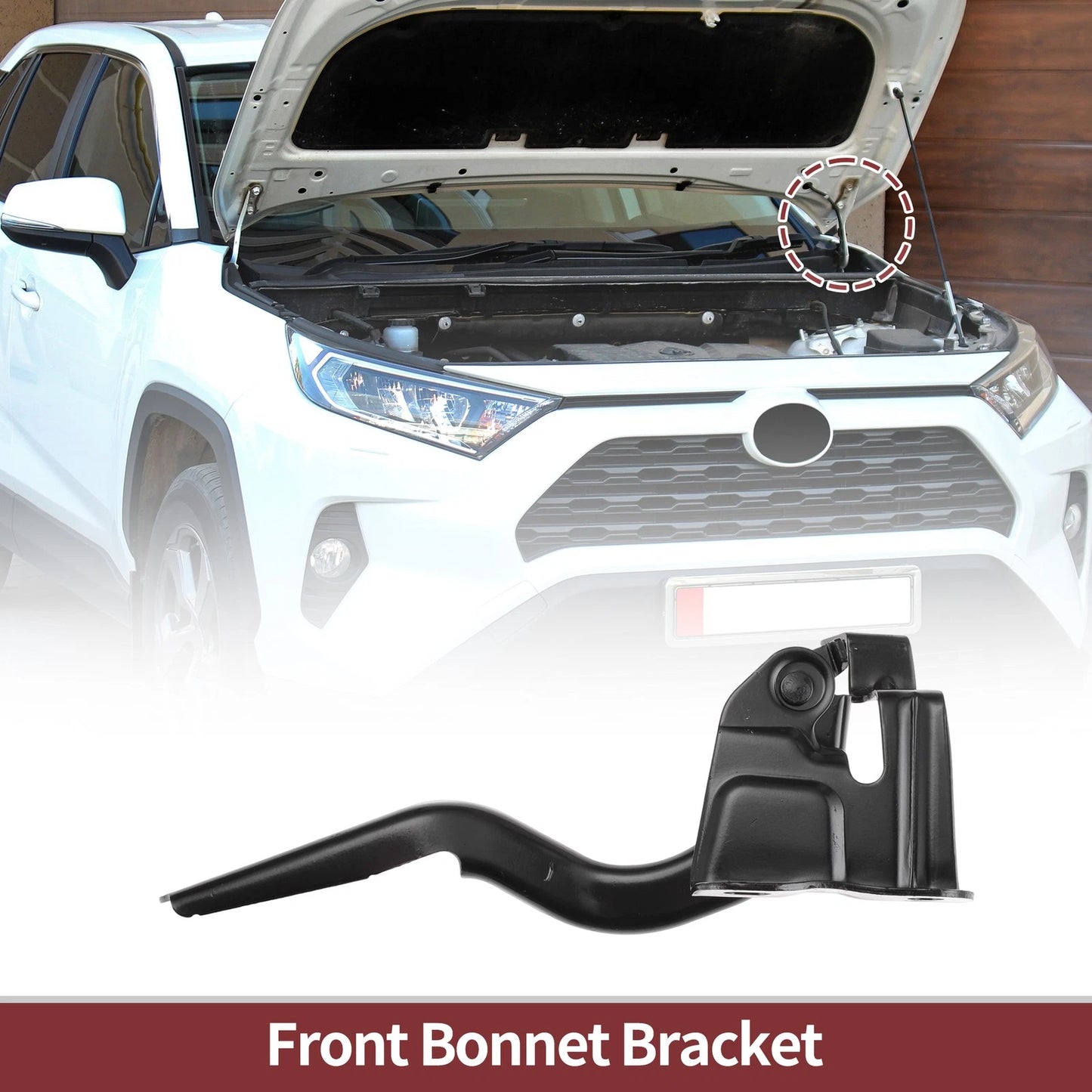 Hood Hinge 1 pc Left Side Engine Cover for Toyota Yaris (2017–2018)