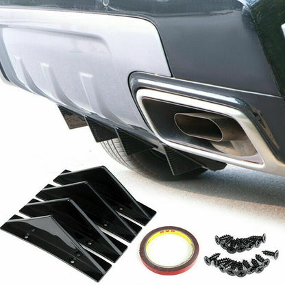 Rear-Bumper Diffuser Lip Splitter Fin Trim Cap for 300