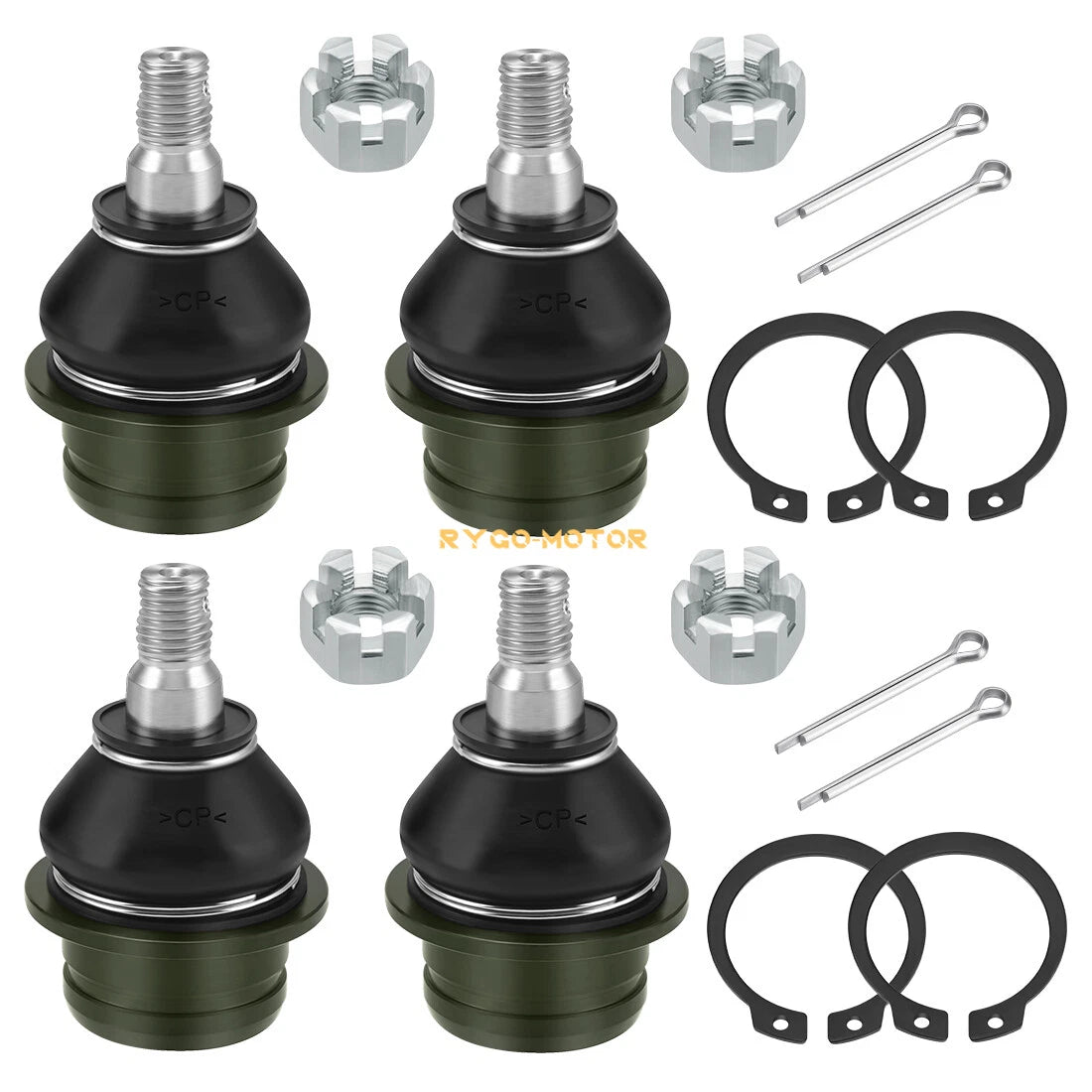 4 x Upper & Lower Ball Joints for Suzuki KingQuad 450/500/700/750 4x4 (2005–2023)
