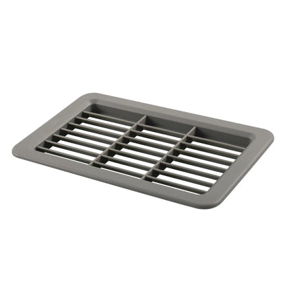 Louvered Air Outlet Grill Cover for RV Bus - Gray Ventilation Grille Trim