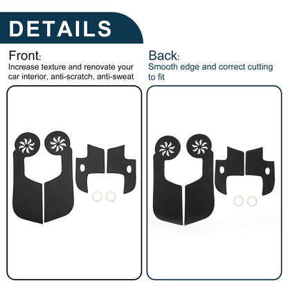 Black Anti Kick Pad Sticker Protector for Toyota FJ Cruiser (2007-2014)