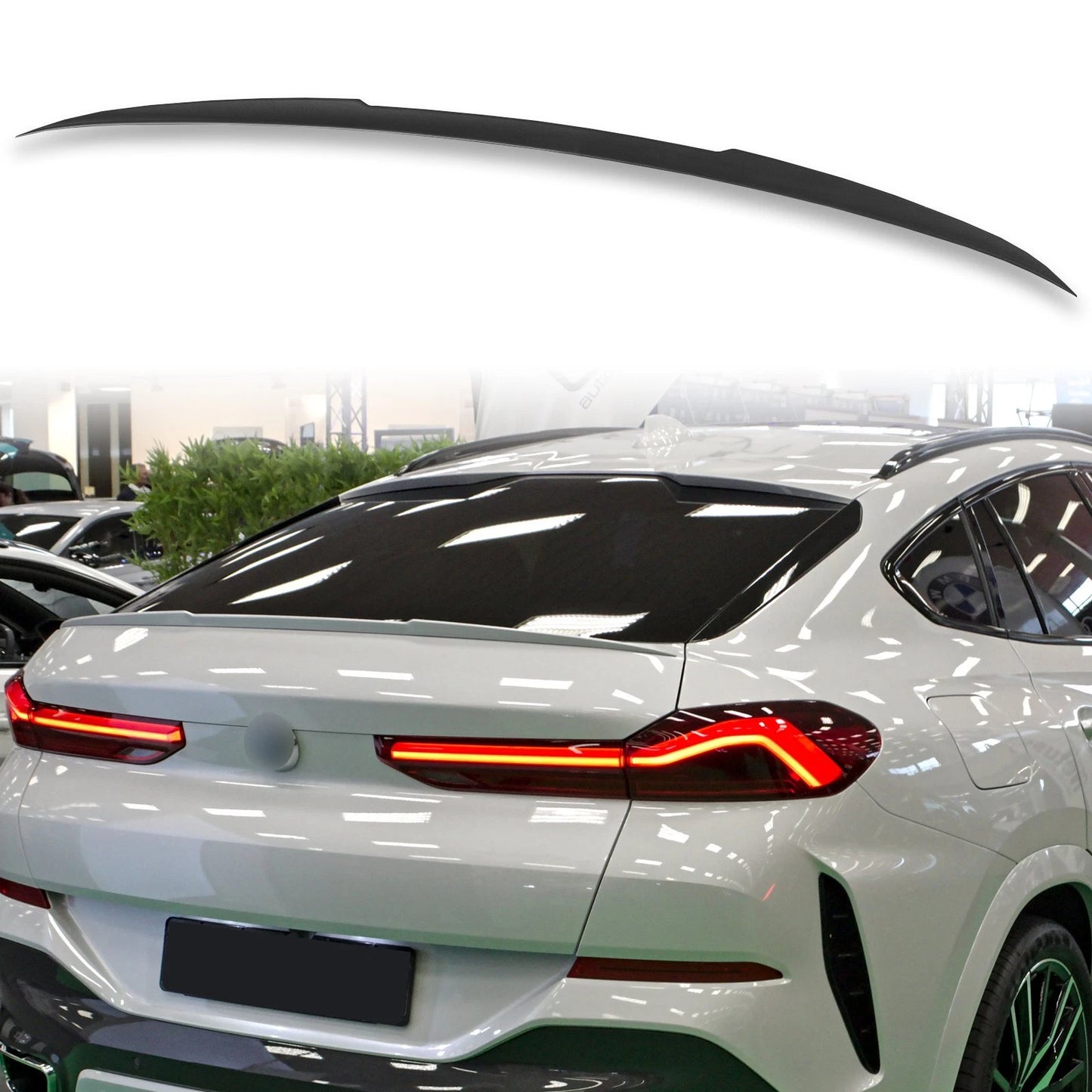 ABS Boot Spoiler for BMW X6 G06 2020-2023 Sophisto Gray (2020-2023)