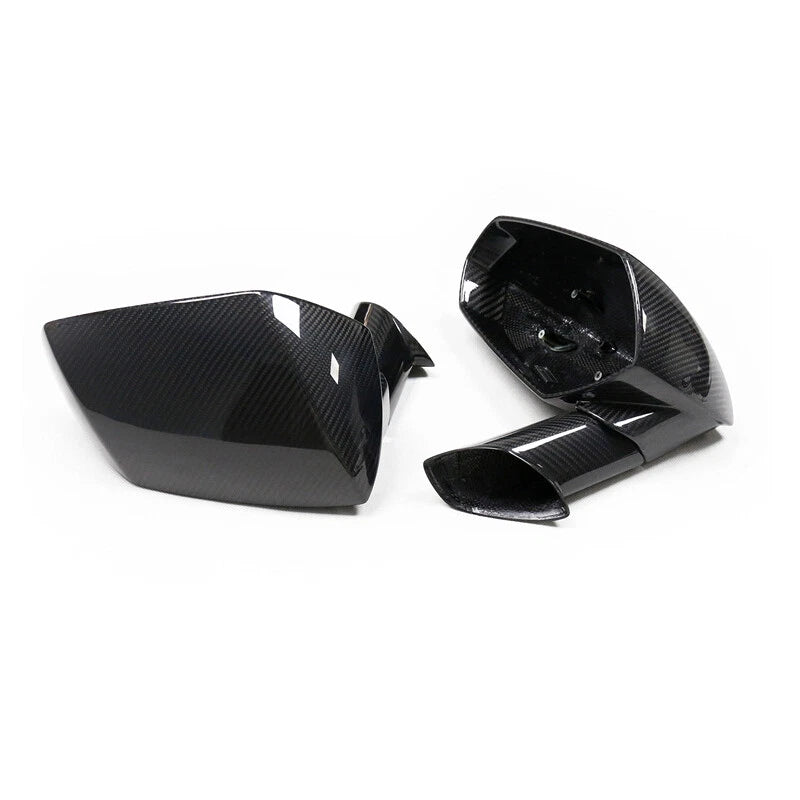 Carbon Fiber Mirror Cover Housing Shell For Lamborghini Aventador S SVJ 2017-20