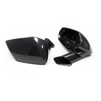 Carbon Fiber Mirror Cover Housing Shell For Lamborghini Aventador S SVJ 2017-20