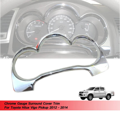 Chrome Gauge Surround Cover for Toyota Hilux Vigo (2012-2014)
