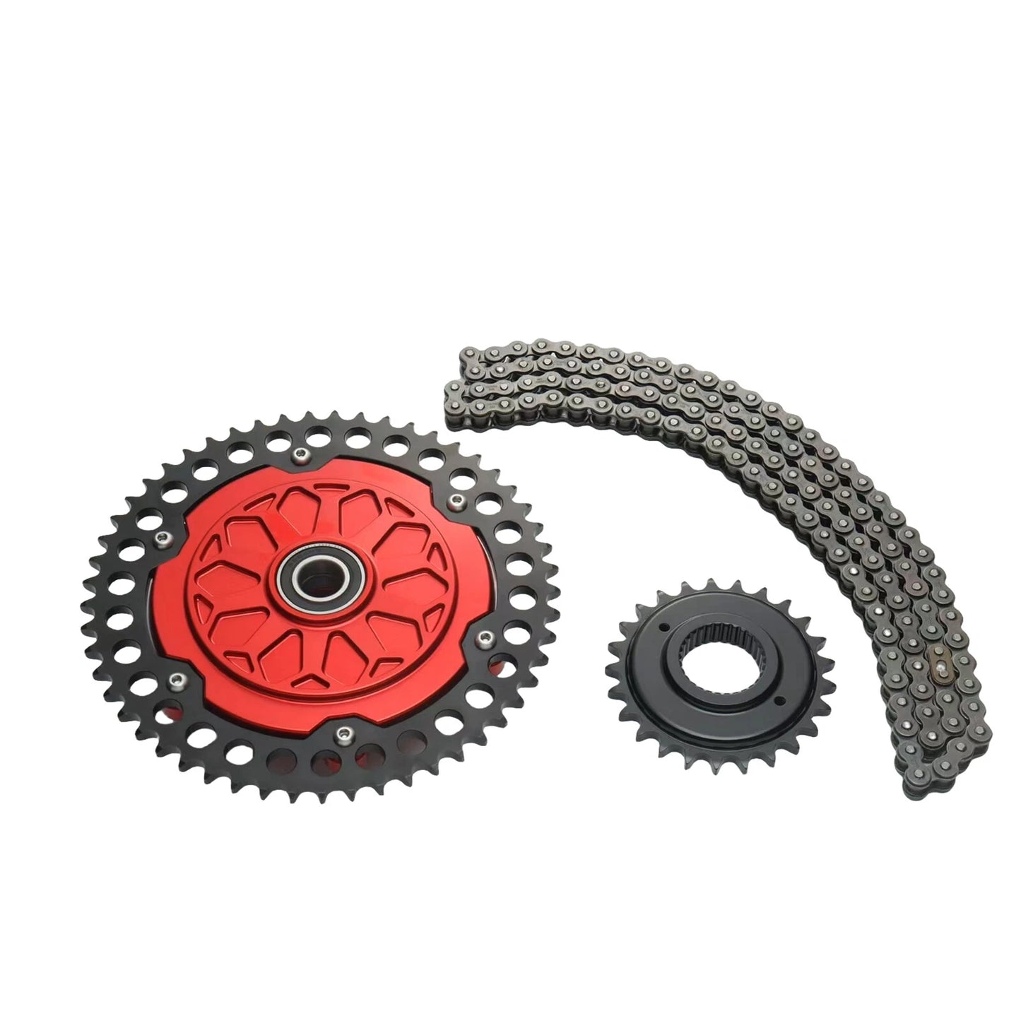 Red Transmission Sprocket Conversion for Harley Road Glide M8 (2009-2024)