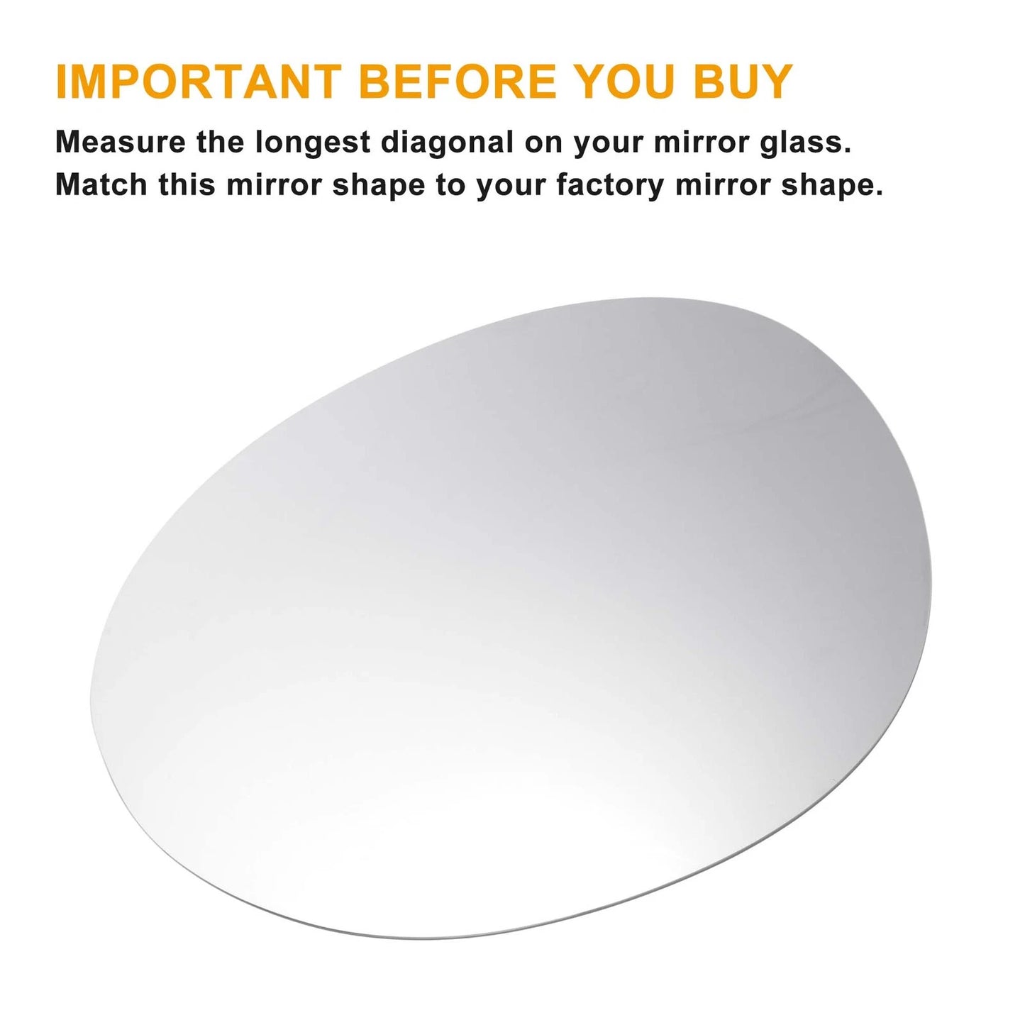 Left Side Heated White Mirror Glass for BMW MINI COOPER F54 F55 F56 (2014-2023)