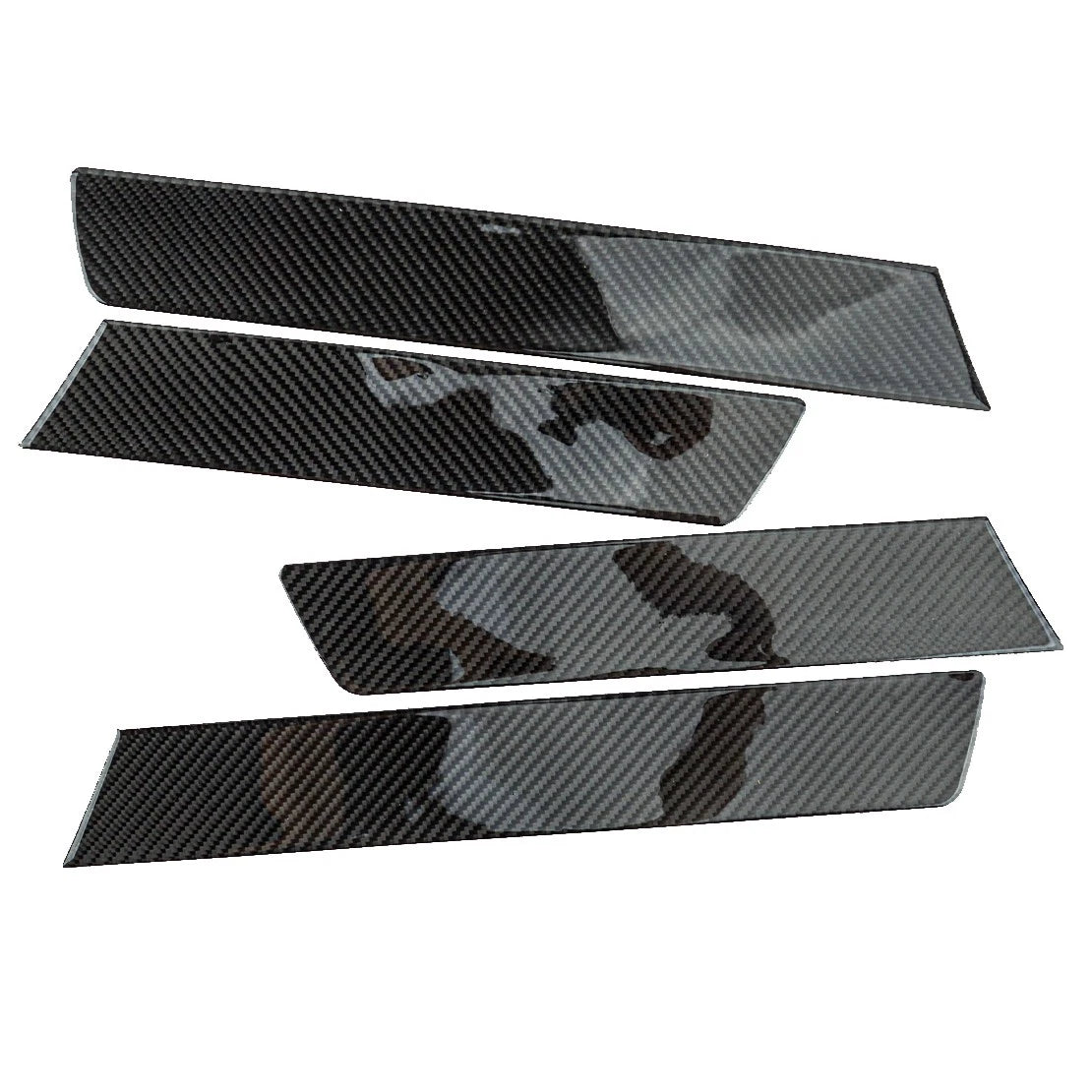 4 x Carbon Fiber Interior Door Cover Strips for Honda CR-V (2007-2011)