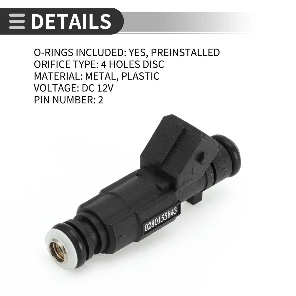 Fuel Injector 141680 for CITROEN PEUGEOT (Various Years)