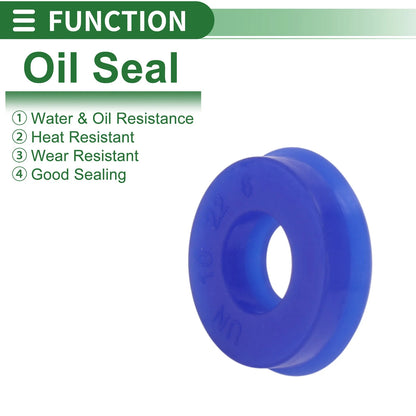 Oil Seal / 10x22x6mm / Seal Ring Rotary Shaft TPU 10 Pcs for MakeModel