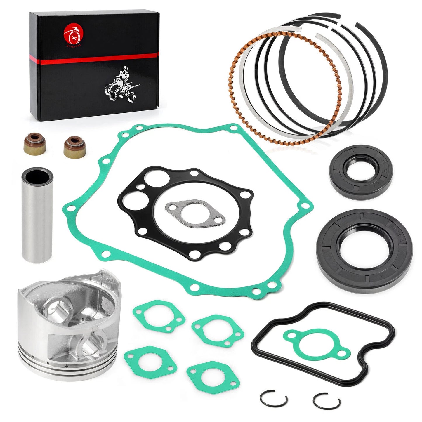 Top End Kit Piston Ring Gasket Seal for Club Car DS Precedent FE350 (1996–2026)