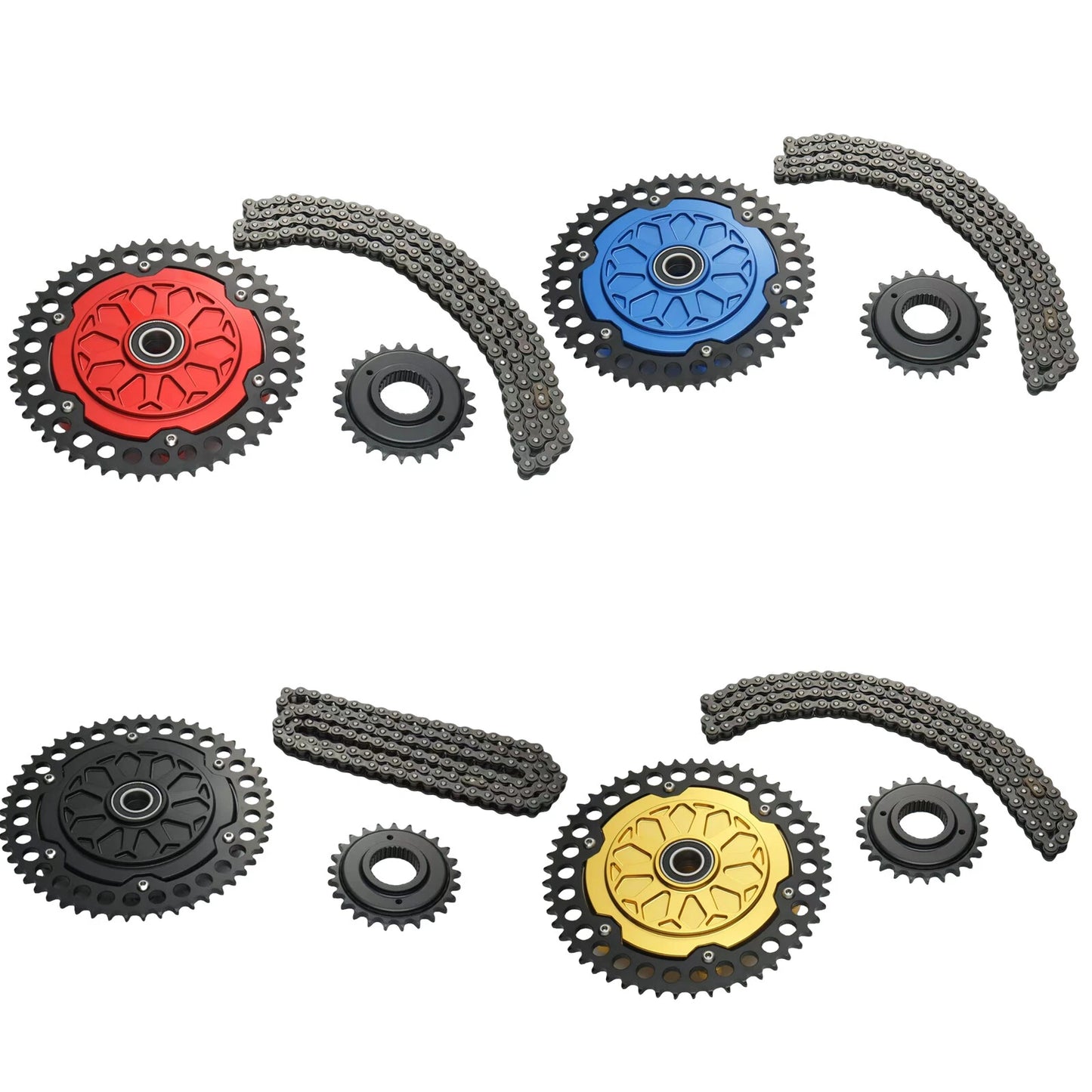 Red Transmission Sprocket Conversion for Harley Road Glide M8 (2009-2024)